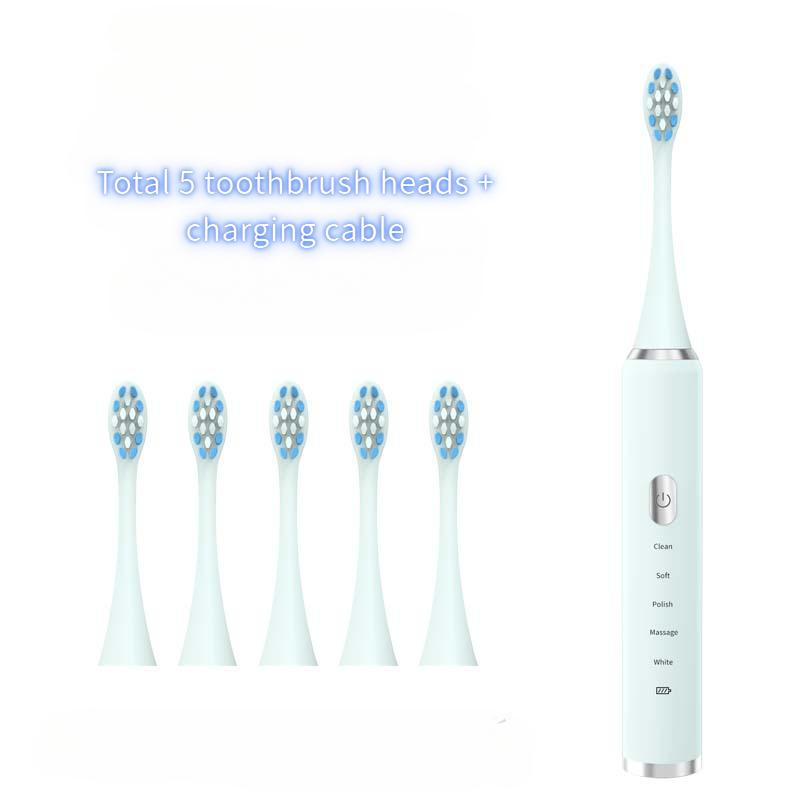 Periuță de dinți electrică pentru adulți. Periuță de dinți cu peri moi, cu vibrații cu ultrasunete