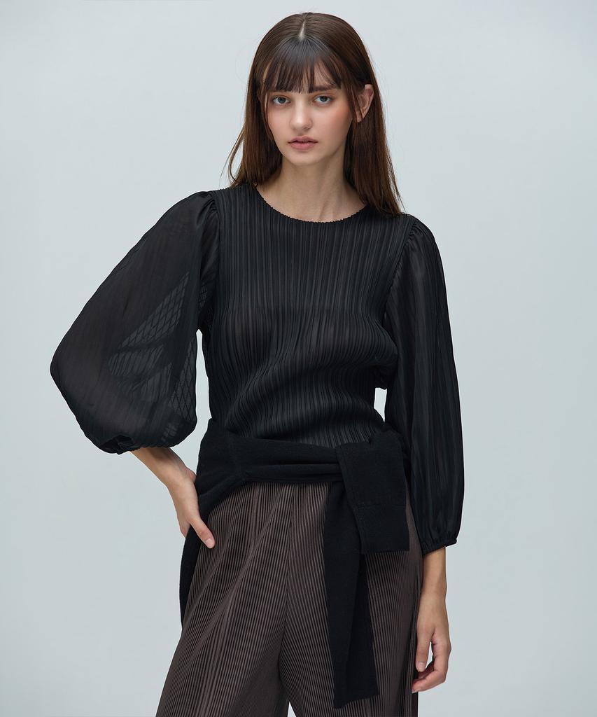 YOYOYOY Triple Pleated Puff Blouse 3 Colors