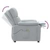 Vidaxl Massage Armchair, Light Gray, Fabric Upholstered