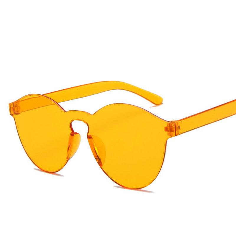 Candy Color Stylish Female Sunglasses European American Style Oval Shape Women Sun glasses Model Show Sunglasses for Women