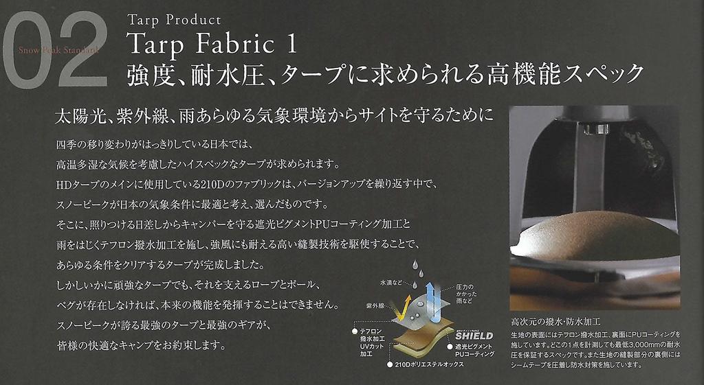 Bâche Snow Peak HD Hexa L Pro Set 6 Tarp/R « Shield » TP-862S [pour personnes]