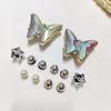 Neue Passform Lochschuhdekoration DIY Symphonie Schmetterling Sonne Perlen Set Schuhschnallen Zubehör Schuhblume