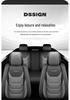 Universal All-Season Five-Seat Leather Car Seat Cover – Full Coverage, Wear-Resistant, Durable, No Removal Needed.