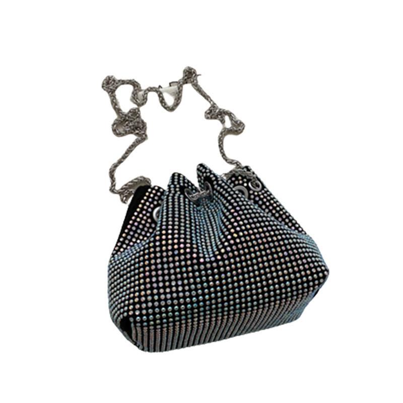 Stylish Chain Crossbody Bucket Bag 2023 New Large Capacity Pu Leather Trendy Handbag