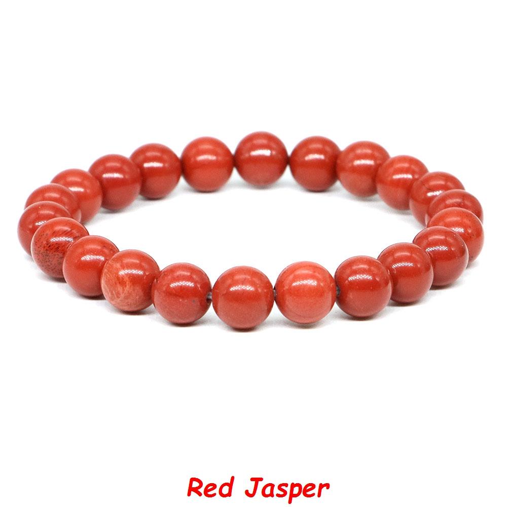 Natural Stone Bracelet Healing Crystal Amethyst Quartz Agate Round Loose Bead Elastic Stretch Bangle For Women Men Jewelry Gifts