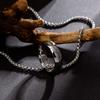 Pánský retro prsten na prst náhrdelník titanová ocel klíční řetízek unisex choker každodenní nošení náhrdelník doplňky
