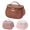Large Capacity Portable Pu Leather Cosmetic Bag For Women