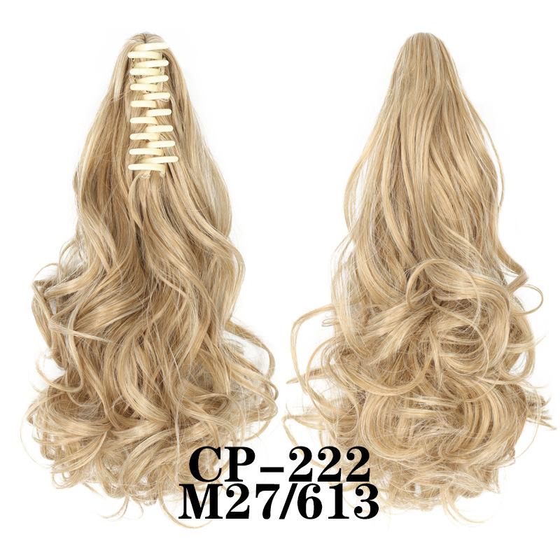 Claw Clip In Ponytail Extension Synthetic Hairpiece Curly Wavy Hair Extension 15 Inch Long Ponytail Hairpieces For Women Girl
