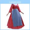 Bezauberndes Weißes Schneeprinzessinnen-Cosplay-Kleid für Damen Perfekt für Halloween und Rollenspiele