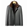 Herren Lederjacke mit Stehkragen aus Lammleder
