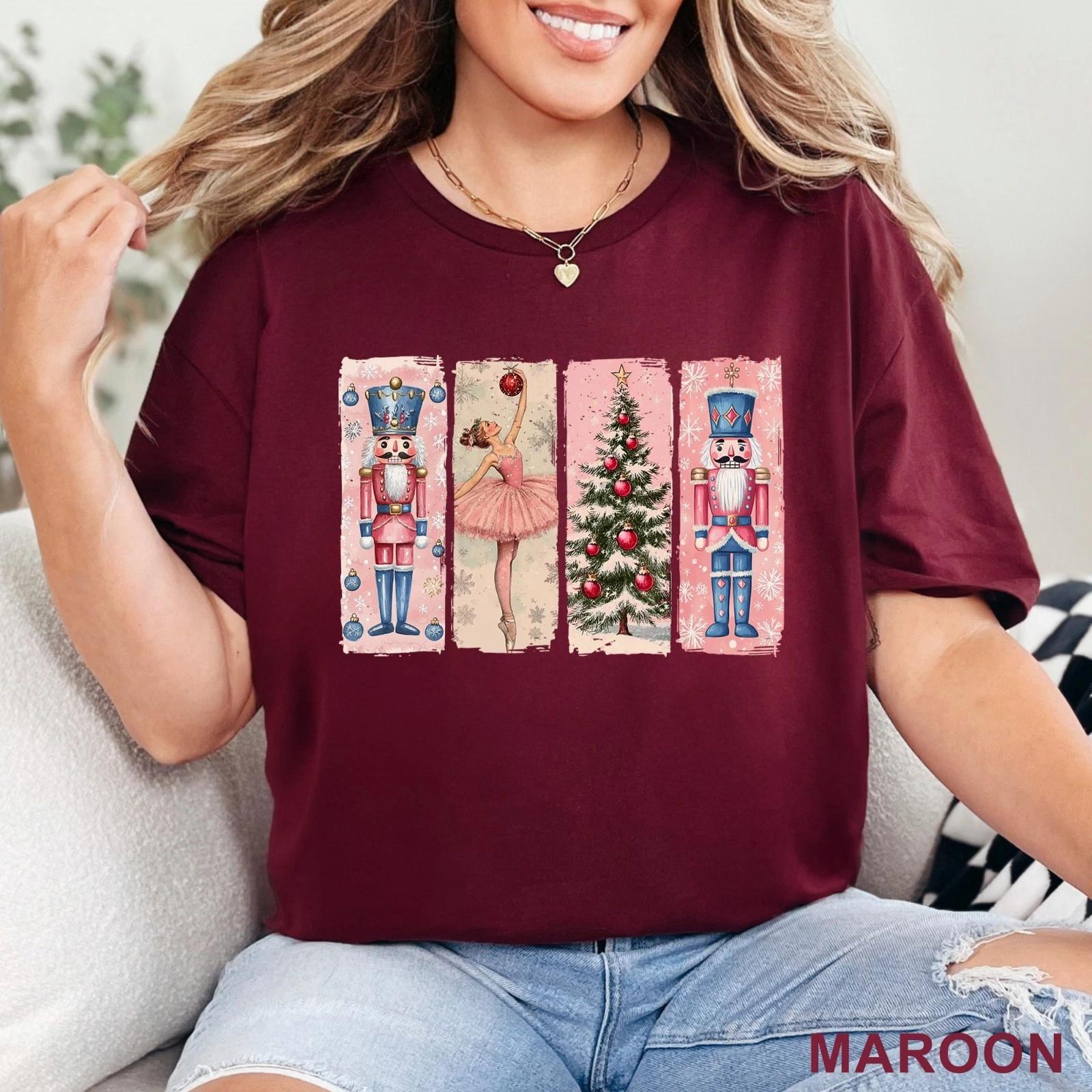 Retro Nutcracker Christmas Shirt, Nutcracker Ballet Shirt, Women s Tee, 203729 XL