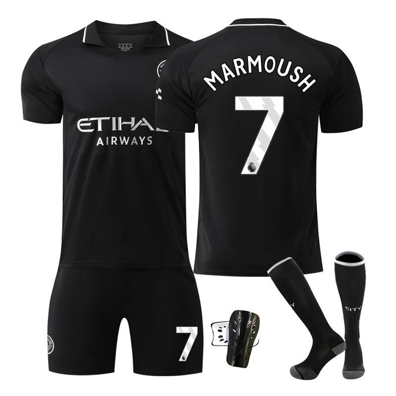 25-26 Manchester City Auswärts Nr. 9 Harland Fußballuniformen Set Herren 10 Galish 47 Foden 16 Rodrigo