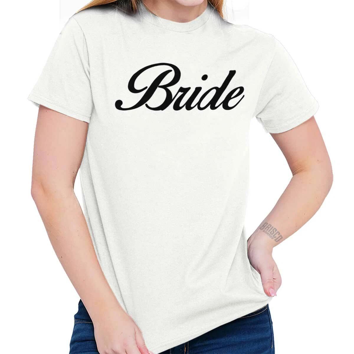 Bride To Be Bachelorette Party Wedding Gift Womens Graphic Crewneck T Shirt Tee XS