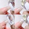1 Pc Clear Jelly French Nail Tool Nail Polish Print Nail Seal Stamp Template Transfer Stamper Silicone Refill Head