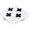 Transparent Acrylic Tic-Tac-Toe Game Chessboard Geometric Artwork Ornaments Desk Decoration Chess Pieces Casual Chess Games
