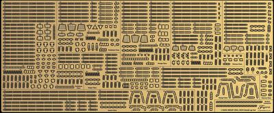 Fujimi Models Parts Series 8 Japan Maritime Force Destroyer Genuine Etched Parts 1/3000 Detail-Up No. 1/3000 Self-Defense (DDH-type + DDG-type)