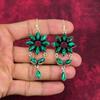 Brincos de Malaquita, Joias de Prata de Lei 925, Presente Para Mulheres Brincos Feitos à Mão Joias de Pedras Preciosas