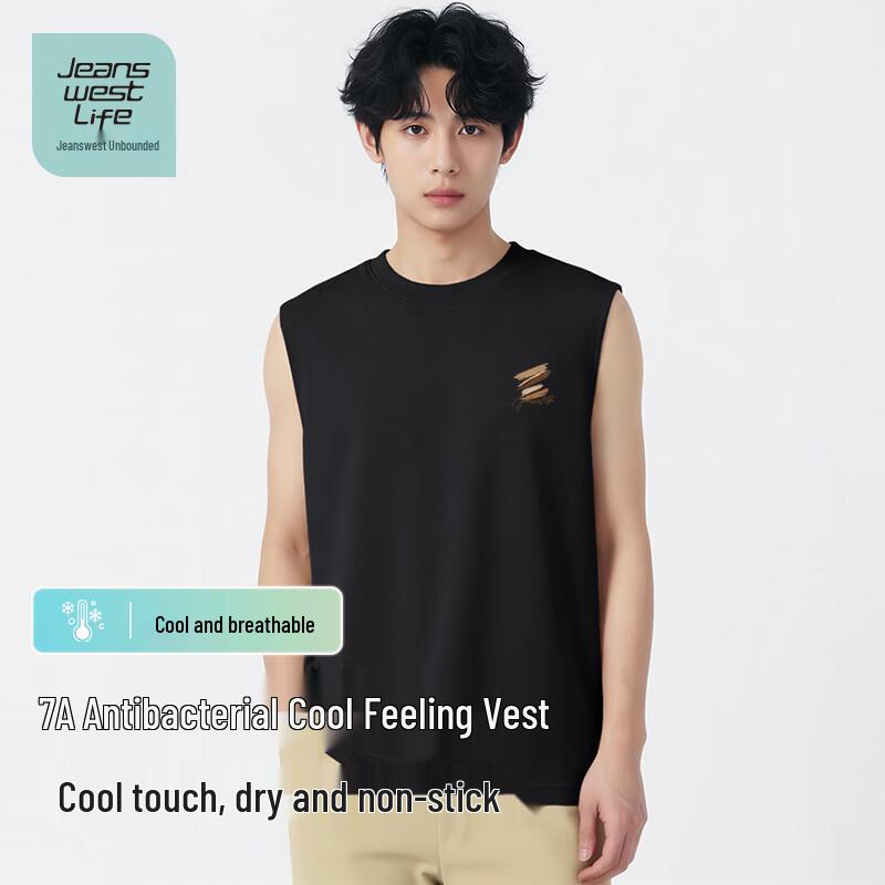 

Jeanswest Life Men s 7A Antibacterial Loose Fit Tank Top L