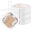 1 Pcs Hair Tie Organizer, Portable Hair Accessory Storage Containers Small Stackable Hair Ties Qtip Travel Holder Cotton Swab Dispenser