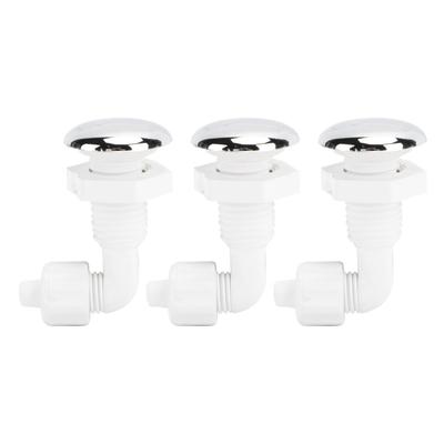 3PCS Bain à remous Arc Torsadé Buse à Air à Bulles PVC Robuste Buse de Bain à Remous à Jet d'Air pour
