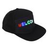 Programmable Cap 16x32 Dots Color LED Display Screen BT Mobile APP Control Editable Cotton Smart Hat Adjustable Size