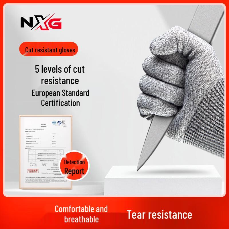 NXG Level 5 Cut-Resistant Work Gloves One Size