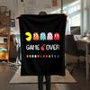 1 st Pac-Man-tryckt flanellfilt, hög kvalitet för alla årstider, heminredning, värme och komfort, perfekt som julklapp