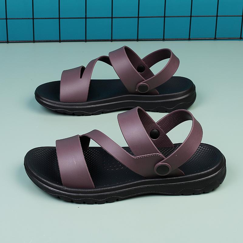 Summer Men's Sandals Outdoor Mens Slippers Comfortable Beach Casual Shoes Non-slip Breathable Roman Shoes Flip-Flop Garden Shoes