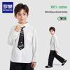 Luomeng Boys' Academy Style Pure Cotton Shirt