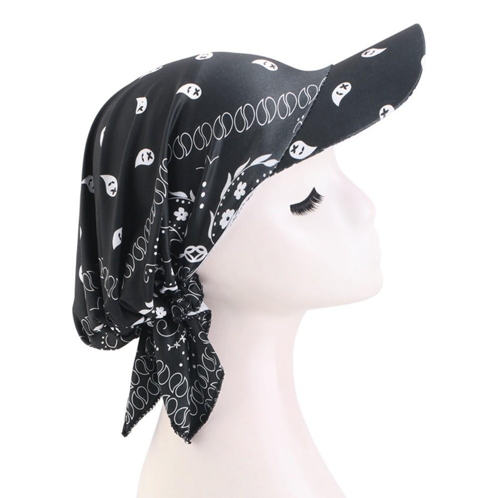 Paisley Print Hijab Caps Adjustable Amoeba Turban Headscarf Hat New Baseball Cap  Outdoor Sunshade