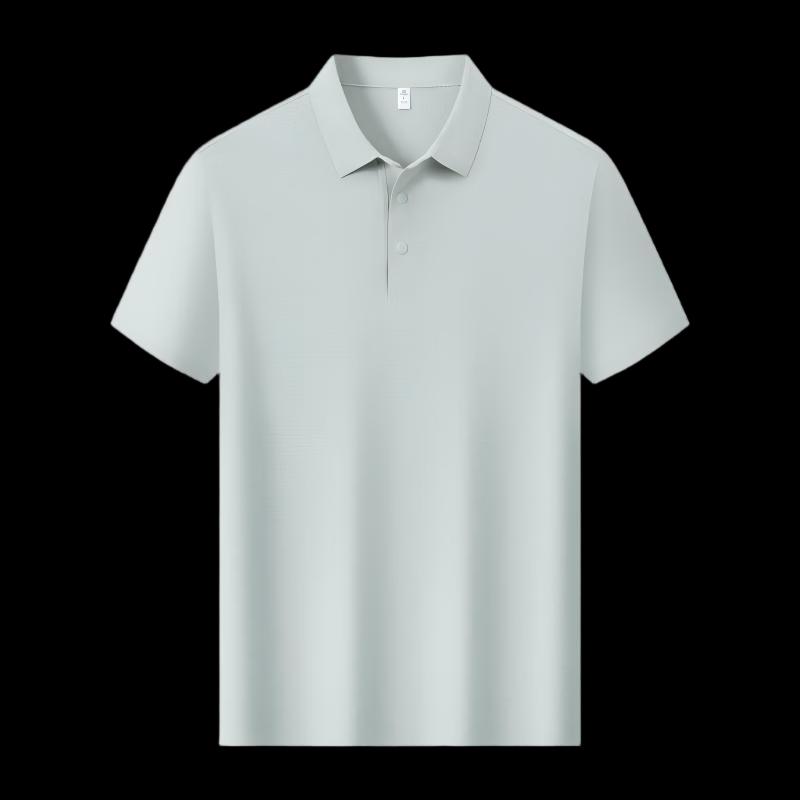 Qiaogrui Men's Ice-Feel Quick-Dry Anti-Bacterial Polo T-Shirt