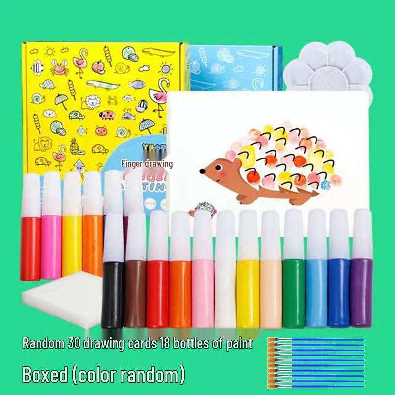 Preschool Art & Craft Materials: DIY, Finger Painting & Coloring Fun Set