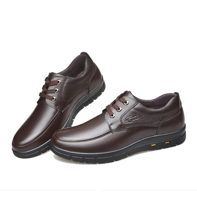 

Мужская повседневная обувь Кожаная Мужская Деловая Мужские Оксфорды Дышащая Мужская Нарядная Обувь Мокасины Лоферы zapatillas hombre 46 коричневый