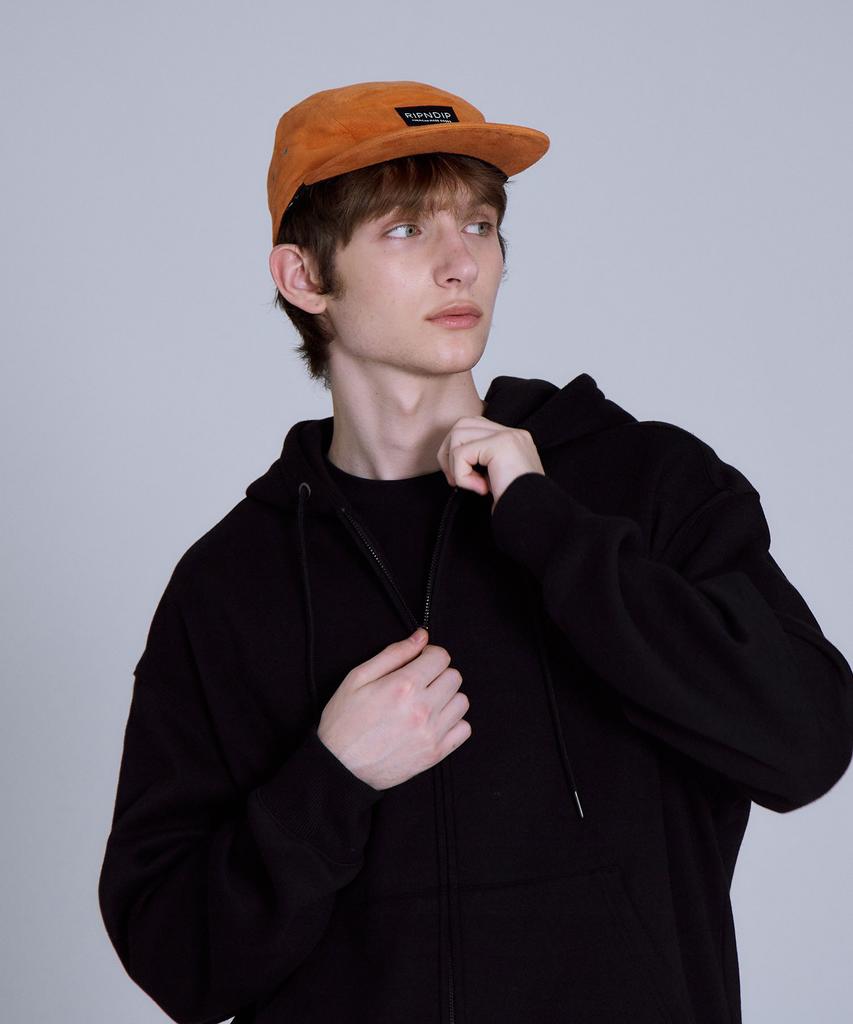 Basic House Uni Basic Fleece-Lined Zip-Up Hoodie Black Lajp7101