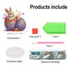 Acrylic Special Shaped Easter Egg Bunny 5D DIY Diamond Art Tabletop Decorations Table Top Diamond Painting Ornament for Beginner