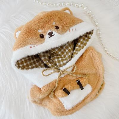 Plush Poncho (for 20cm Dogs) - Perfect for Stuffed Animals, Costumes, Dress-Ups, Plushies, Animals, Portable, Otaku-Activity Goods, Otaku Mascots,