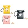 Kids Simulation Telephone  Old Fashioned Rotatable  Telephone Retro Design Wooden Simulation