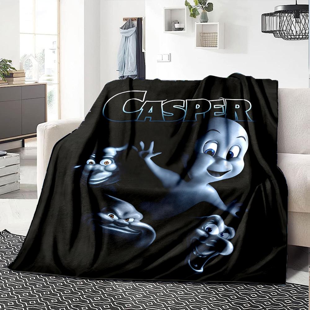 1pc Casper1 Blanket, Gift, for Men and Women, Soft Blanket, Good for Sofa Bed Couch Travel, Lightweight Flannel Blanket