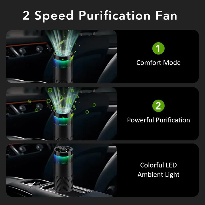 Mini Car Diffuser Purifier Essential Fragrance Aroma Air Aromatherapy Humidifier Freshener Perfume Oil Mounted Ionizer Generator