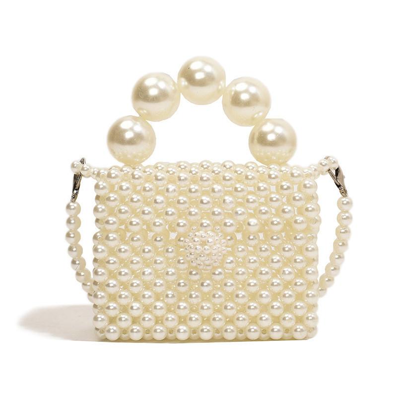 Stylish Pearl Childrens Crossbody Bag With Color Block Design For Kids Summer Fashion