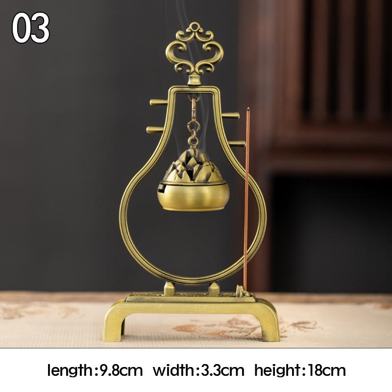 Retro Räuchergefäß Hohllegierung Hängendes Räuchergefäß Haushalt Räucherstäbchen Ornament Lotusbrenner Heim Büro Dekor Neu