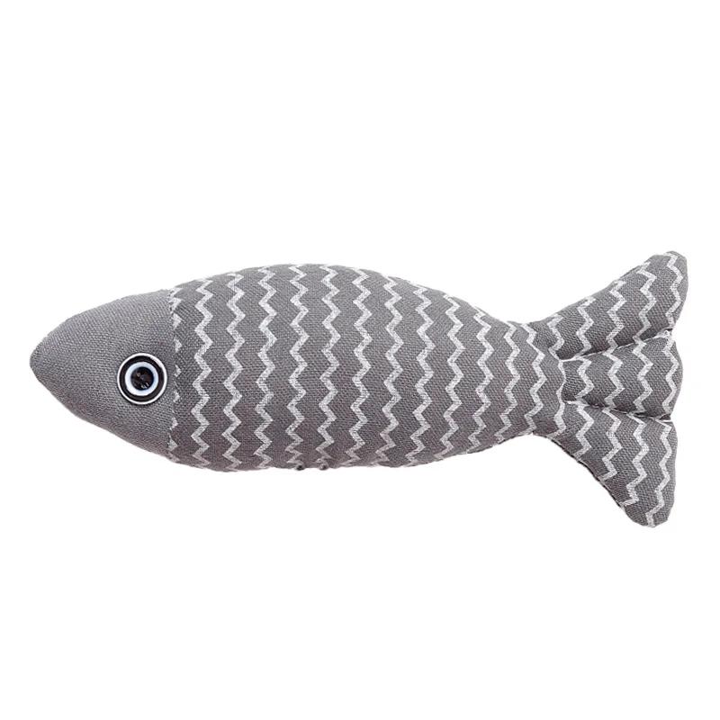 

Cat Fish Toy Cat Scratcher Catnip Toy Interactive Simulation Fish Cat Mint Fidget Toys Stuffed Playing Toy designed for Cat Kitten