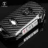 T-Carbon Carbon Fiber Car Key Case Cover For Kia Sportage  Ray Sorento Soul Telluride Cerato  K5 K8  Accessories