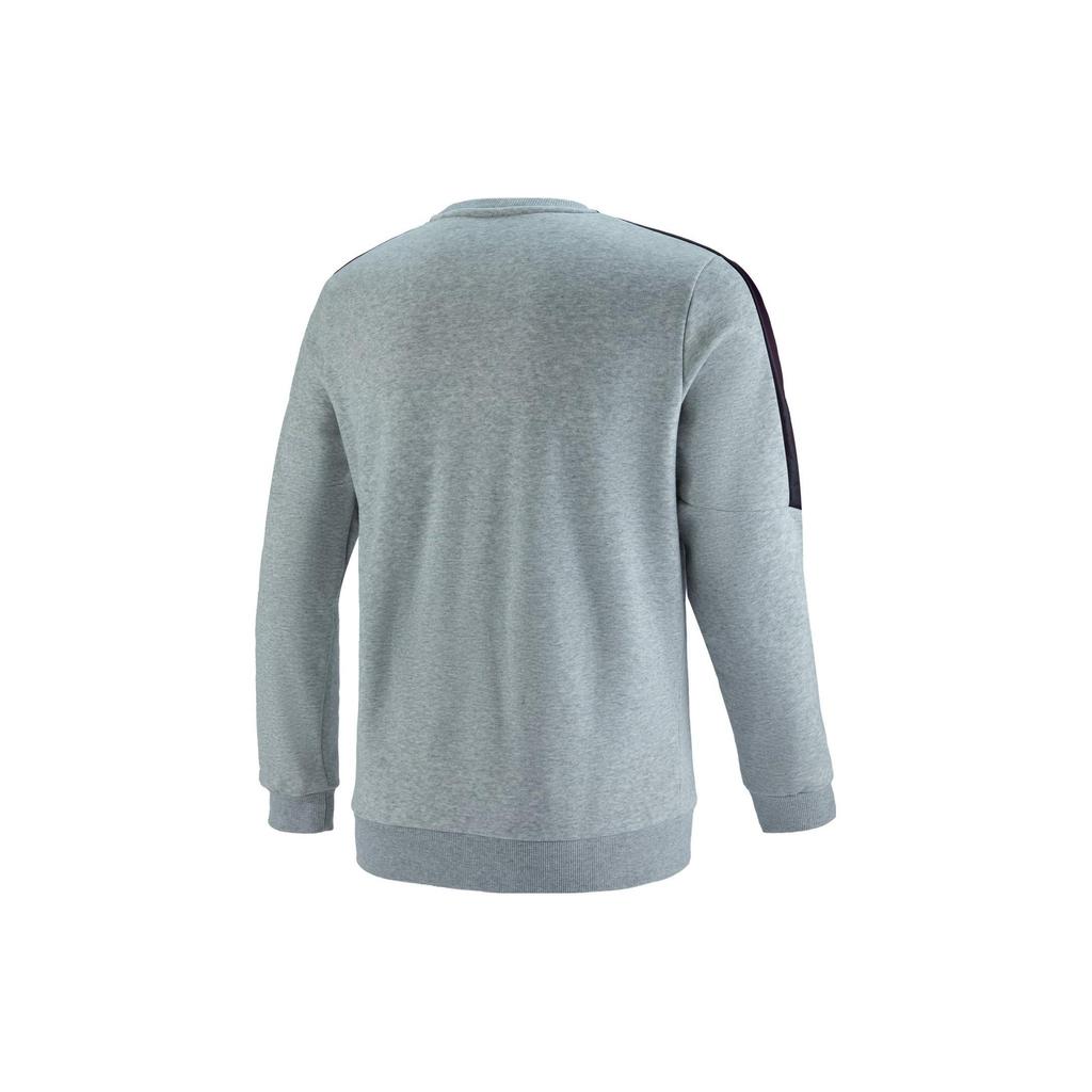 Puma Solid Color Sports Casual Printed Crew Neck Long Sleeve Sweatshirt Men sweatshirt Light-Heather-Gray 848239-04