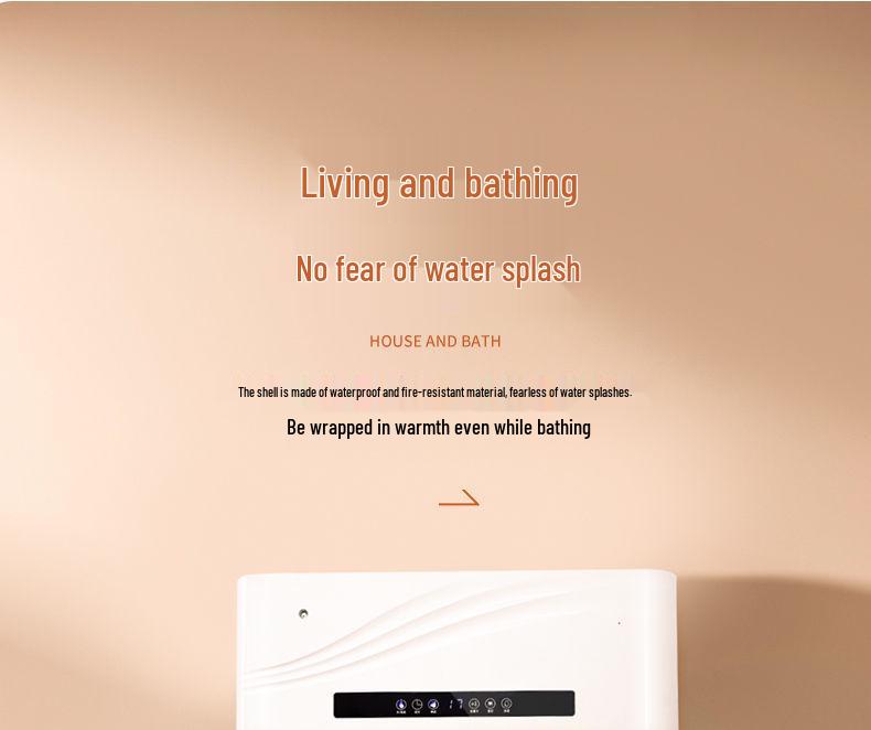 Wall-Mounted Fast Heater & Humidifier for Home and Bathroom - Dual Use for Wet & Dry
