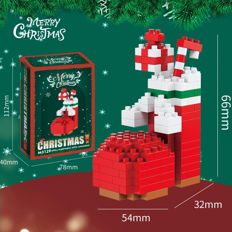 Christmas Gifts Reindeer Mini Building Blocks for Children Girl 6 Year Old christmas winter village mini blocks construction set