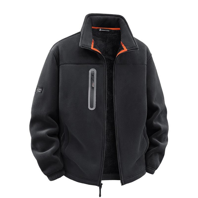 2025 zimní ochrana proti chladu ležérní větruodolná pánská móda stojáček zateplené pánské oblečení zateplená teplá bunda