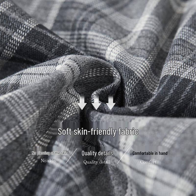 Demana Flattering Elastic Waist Plaid Wide-Leg Pants