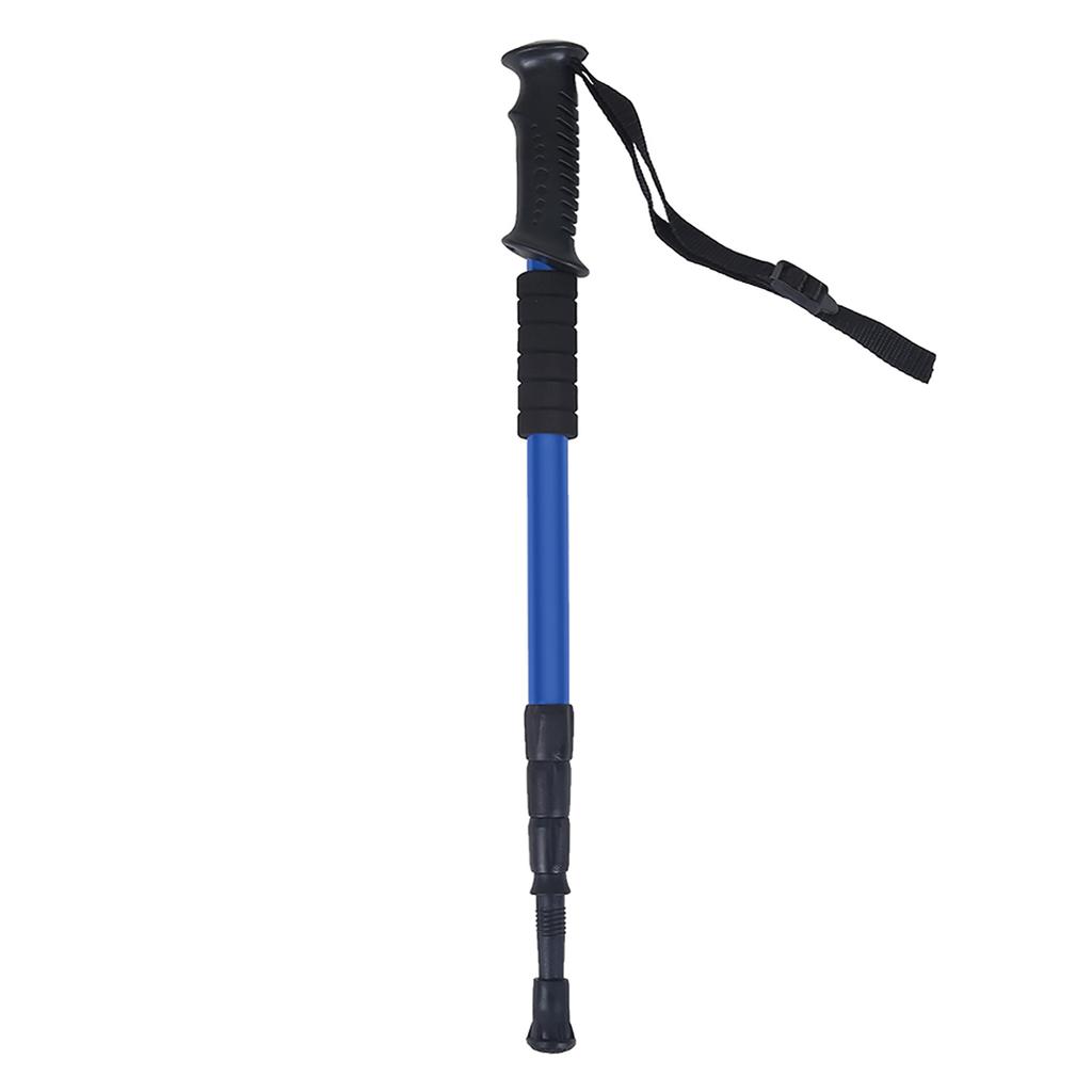 Aluminium Alloy Telescopic Lightweight Anti Skid Walking Cane Stick   Pole (Black)