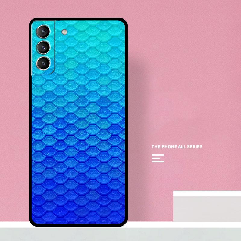 Mermaid Tail Scale Phone Case For Samsung Galaxy S24 S26 Ultra S20 S21 S22 S23 S25 Plus S10 S25 FE Cover Coque